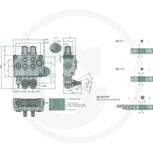 Walvoil Zawór monobloku SD11-3-P-3x(18L)-AET 86500210