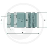 Faster 3FFH 08 12 GAS F 86001331 - 86001331 - Sklep rolniczy PoltechParts