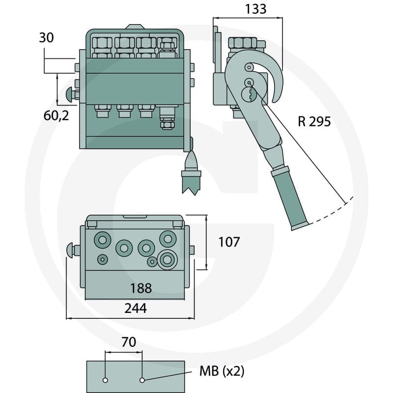Faster Wtyczka 2PS08-1-4-2/2 M C 86002064 - 86002064 - Sklep rolniczy PoltechParts