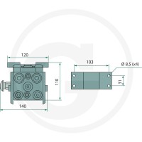 Faster Wtyczka 3P5065-3-A M C 86003190 - 86003190 - Sklep rolniczy PoltechParts