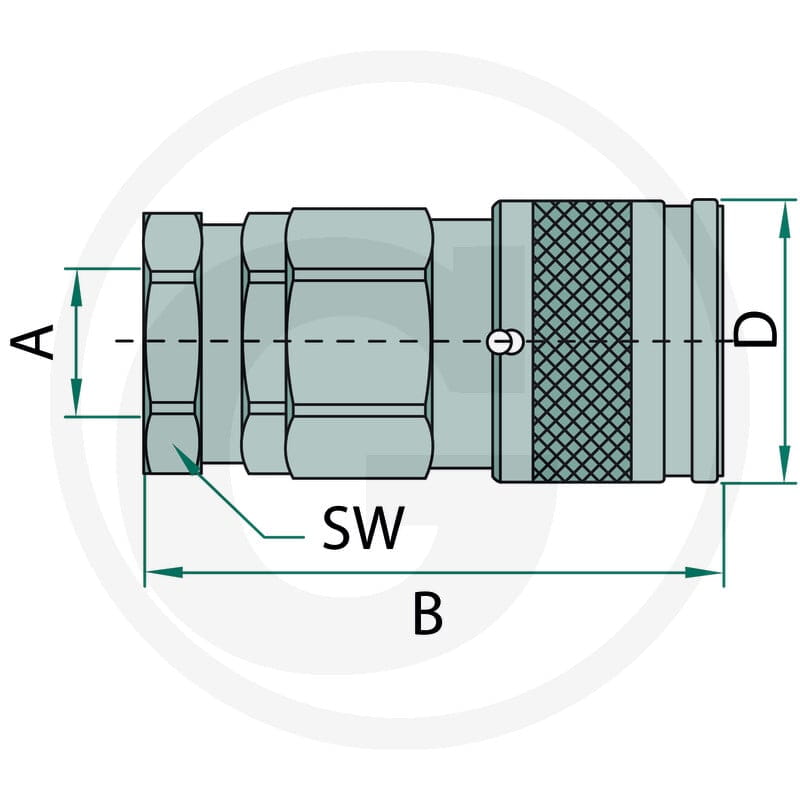 Faster Gniazdo gwint wew. 1" NPT 86003518 - 86003518 - Sklep rolniczy PoltechParts
