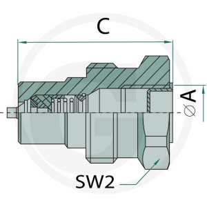 Faster Wtyczka gwint wew. 3/4" GAS 86004388