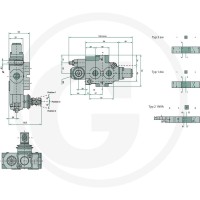 Walvoil Zawór monobloku SD4-1 (KG3-120) -1CP8L 86500002 - 86500002 - Sklep rolniczy PoltechParts
