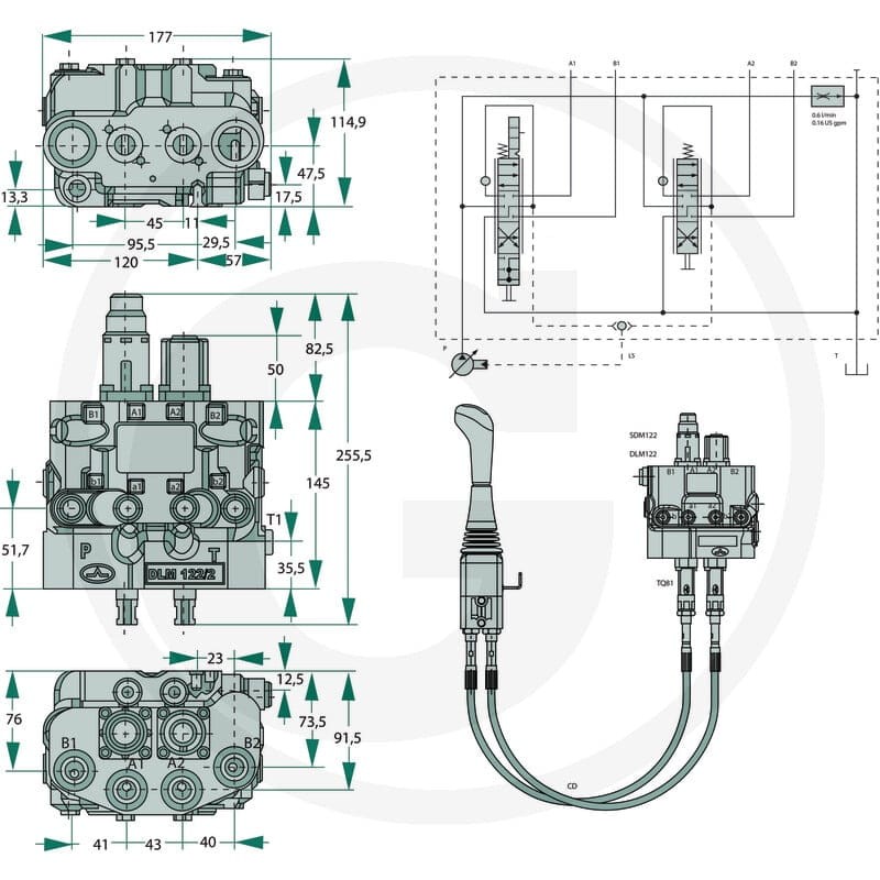 Walvoil LS-zawór DLM122/2-AP/1[S]13SL/1 86500610 - 86500610 - Sklep rolniczy PoltechParts