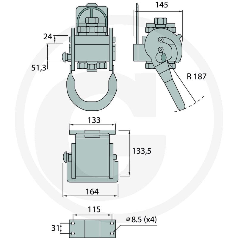 Faster Gniazdo 2P506-1-4-38GFC 86003054 - 86003054 - Sklep rolniczy PoltechParts