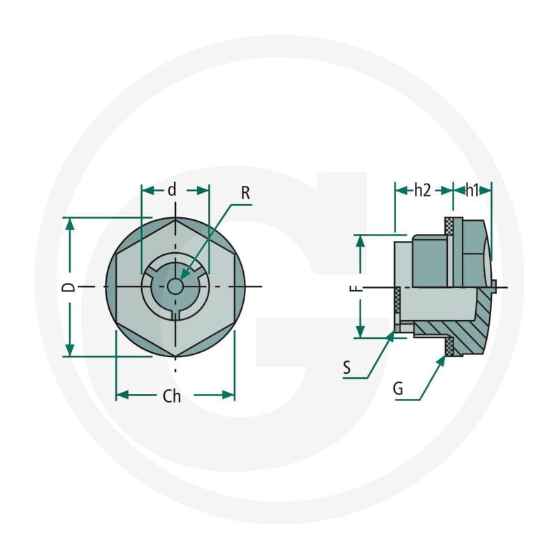 Miselli Wziernik z tworzywa M22 x 1,5 85002156 - Sklep PoltechParts