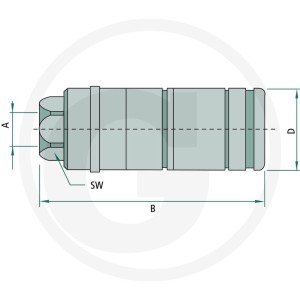 Faster Gniazdo 3CFHF gwint zew. 7/8" UNF Schott 86000112