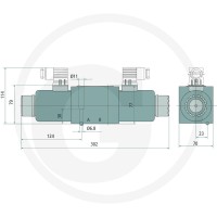 Parker CETOP-NG10 4/3 P,T,A,B - otwarte 85026011 - Sklep PoltechParts