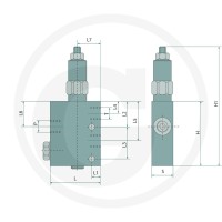 Oleodinamica Marchesini Zawór redukcyjny sterowany bezpośrednio DMV-08 85002108 - Sklep PoltechParts