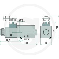 Parker CETOP-NG06 4/2 P>A i B>T 85026008 - Sklep PoltechParts