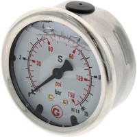 GRANIT Manometr, przyłącze z tyłu 10 bar Ø63mm 85050014 - 85050014 - Sklep rolniczy PoltechParts
