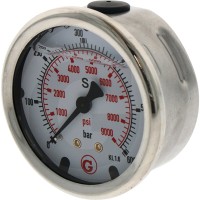 GRANIT Manometr, przyłącze z tyłu 600 bar Ø63mm 85050020 - 85050020 - Sklep rolniczy PoltechParts