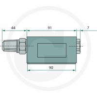 ARGO HYTOS Ng10-zawór dławiąco-zwrotny Zawór A 85025067 - 85025067 - Sklep rolniczy PoltechParts