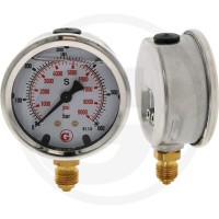 GRANIT Manometr, przyłącze na dole 600 bar Ø63mm - 1/4" 85050013 - 85050013 - Sklep rolniczy PoltechParts