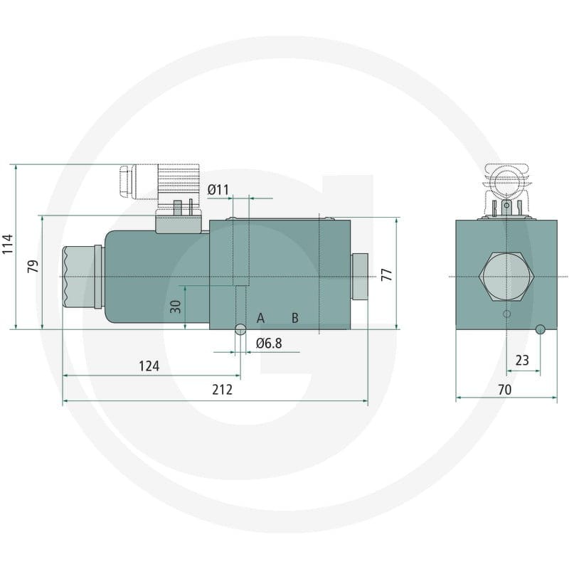 Parker CETOP-NG10 4/2, P>A i B>T 85026013 - Sklep PoltechParts