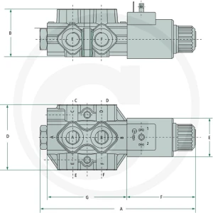 Walvoil Zawór 6/2-drożny SWV-E-06-24V 85010019
