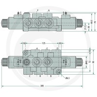 Walvoil Rozdzielacz ośmiodrogowy trzypołożeniowy dfe052/8 12vdc G3/8 85010007 - 85010007 - Sklep rolniczy PoltechParts