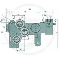 GRANIT Zawór hamulcowy MN12 bez regulacji obciążenia 85002304 - 85002304 - Sklep rolniczy PoltechParts