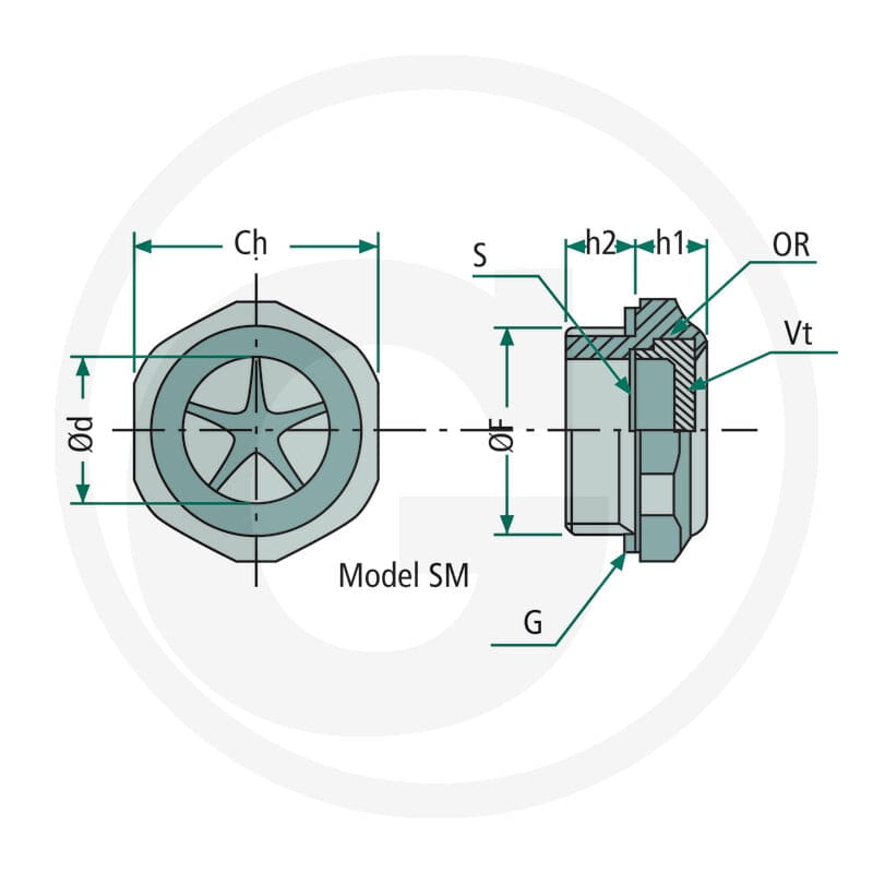 Miselli Wziernik z aluminium 1/4" 85002058 - Sklep PoltechParts