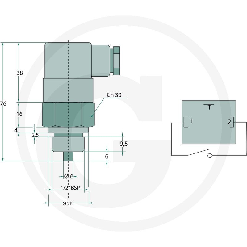 OMT Termostat T05 75-65°C 85002240 - Sklep PoltechParts