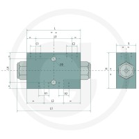 Oleodinamica Marchesini dwustronny Zawór zwrotny 1/2'' BSP (UA) 85002323 - Sklep PoltechParts