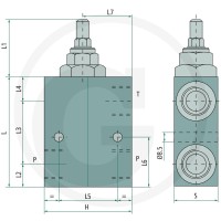 Oleodinamica Marchesini Ogranicznik ciśnienia VMPP-L-D5-3/4" 50- 85002348 - Sklep PoltechParts