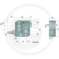 Oleodinamica Marchesini Podwójny ogranicznik ciśnienia SF OMS 1/ 85002353 - Sklep PoltechParts
