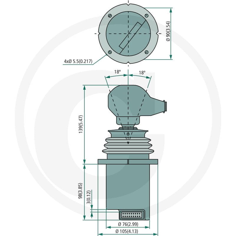 Danfoss Joystick PVRET 850162F1315 - 850162F1315 - Sklep rolniczy PoltechParts