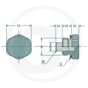Miselli Magnetyczna zatyczka spustu oleju 1/2" 85002072