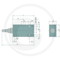 Oleodinamica Marchesini Zawór przeciążeniowo-zwrotno-hamujący SBV-EE-06 85002101 - Sklep PoltechParts