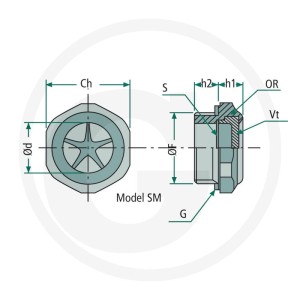 Miselli Wziernik z aluminium M24 x 1,5 85002175