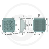 OMT Chłodnica oleju SS50 24V bez termostatu 85002293 - Sklep PoltechParts