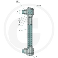 GRANIT Wziernik 254 mm M12 85002191 - 85002191 - Sklep rolniczy PoltechParts