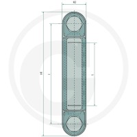 GRANIT Wziernik 254 mm M12 85002191 - 85002191 - Sklep rolniczy PoltechParts