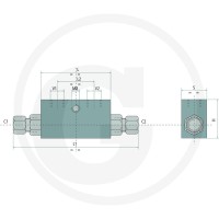 Oleodinamica Marchesini jednostronny Zawór zwrotny 10L 85002327 - Sklep PoltechParts