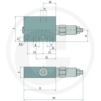 Oleodinamica Marchesini Zawór redukcyjny VRP 3/8" BSP 35-180 bar 85002357 - Sklep PoltechParts