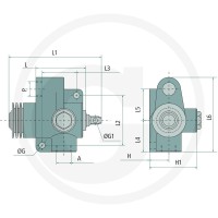 Oleodinamica Marchesini Ogranicznik posuwu NO-V-FCR 1T- 3/8"BSP 85002366 - Sklep PoltechParts