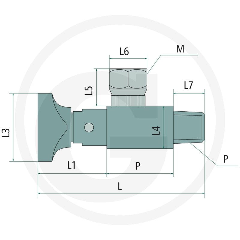 GRANIT Kurek manometru EM90 1/4 "MF 85002380 - 85002380 - Sklep rolniczy PoltechParts