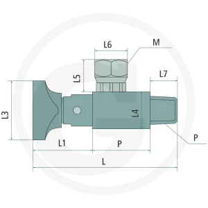 GRANIT Kurek manometru EM90 1/4 "MF 85002380