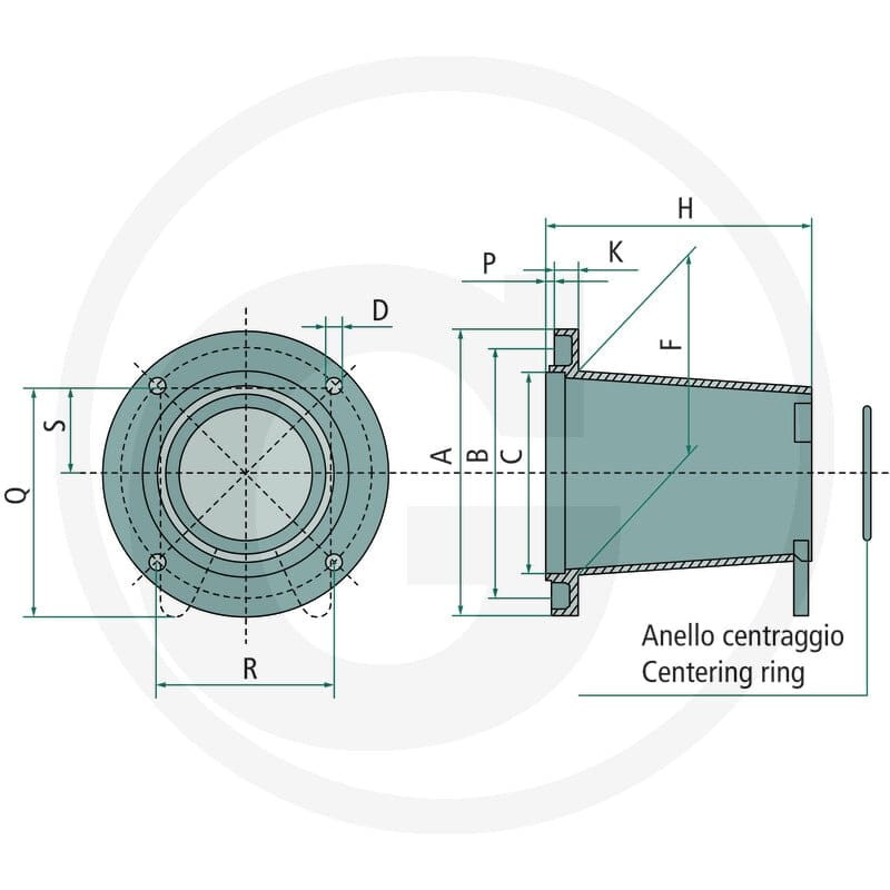 OMT Sprzęgło kłowe Ø110 grupa 2 85004073 - Sklep PoltechParts