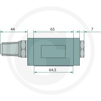 ARGO HYTOS NG06-Zawór dławiąco-zwrotny A 85025037 - 85025037 - Sklep rolniczy PoltechParts