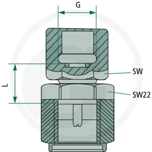 Hydrotechnik Złącze kontrolne MA 1/2 NPT 85000059