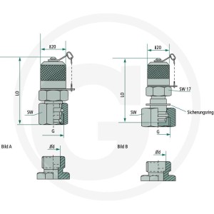 Hydrotechnik Złącze kontrolne M-DKOL 28L (M36x2) 85000237