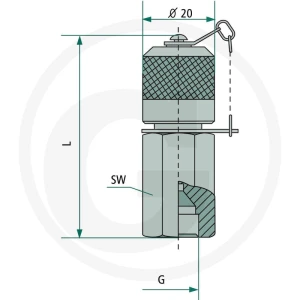 Hydrotechnik Złącze kontrolne M-JIC 9/16-18UNF 85000285