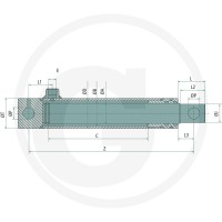 Contarini Siłownik EW-40x300 82003741 - 82003741 - Sklep rolniczy PoltechParts