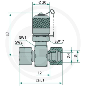 Hydrotechnik Złącze kontrolne M-TV-S 8S (M16x1,5) 85000251