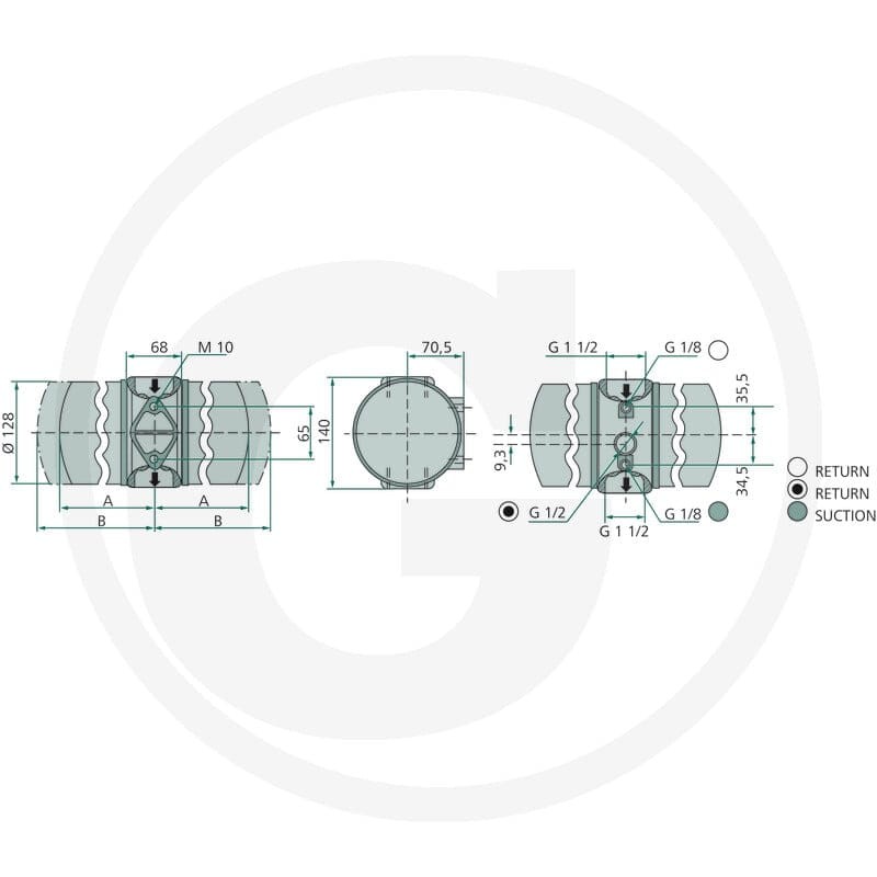 IKRON Spin on Filtr ssący HF30.155 P025 85001005 - 85001005 - Sklep rolniczy PoltechParts