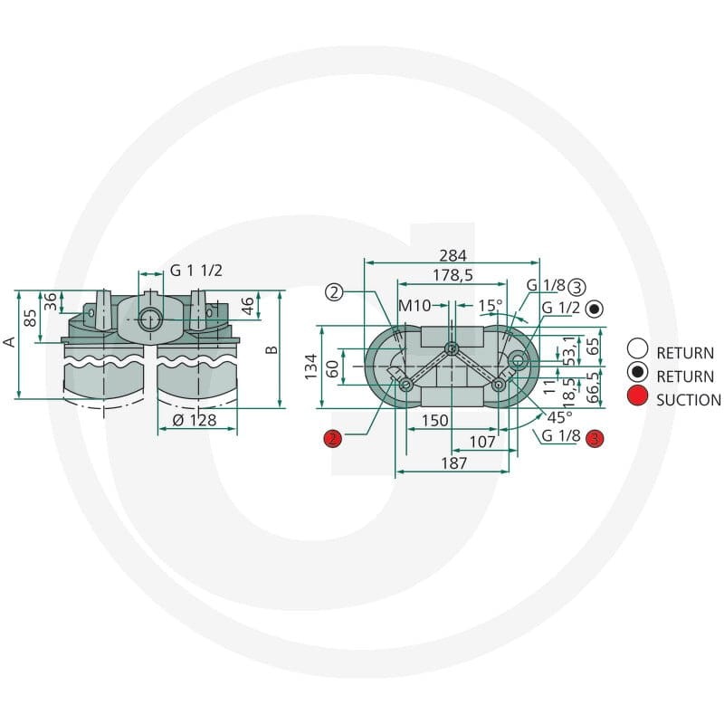 IKRON Spin on Filtr ssący HF30.210 P025 85001006 - 85001006 - Sklep rolniczy PoltechParts