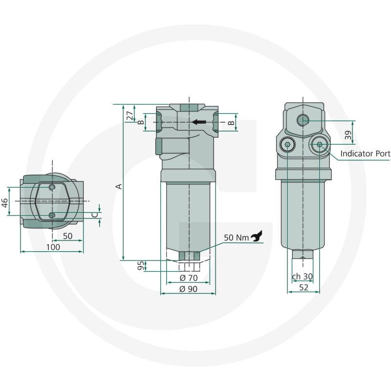 IKRON Filtr ciśnieniowy 20.106 FG010 85001030 - 85001030 - Sklep rolniczy PoltechParts