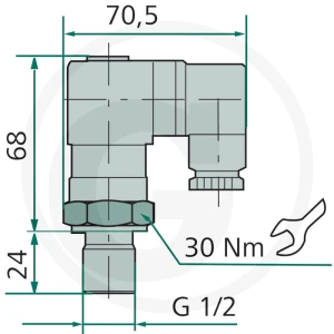 IKRON Wskaźnik zabrudzenia opt. elekt. z termostatem 85001044